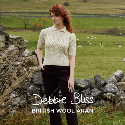 Sideways Cable Top - Knitting Pattern For Women in Debbie Bliss Cashmerino  Aran by Debbie Bliss