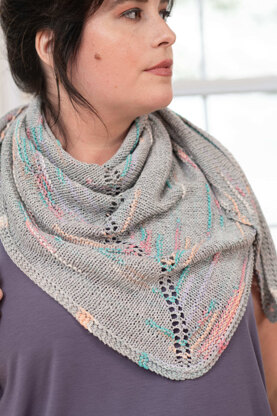 Kabat Shawl in Berroco Splash - Downloadable PDF