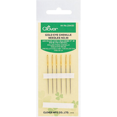 Clover Gold Chenille Needles Size 20