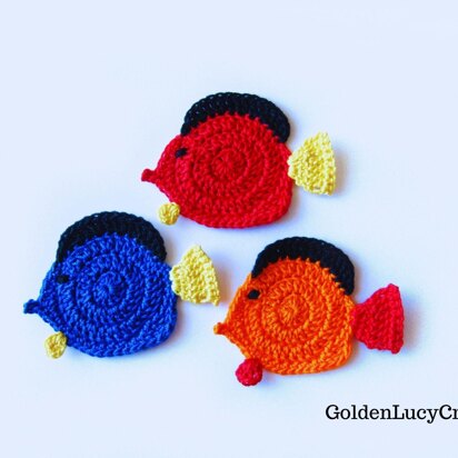 Colorful Tropical Fish Applique