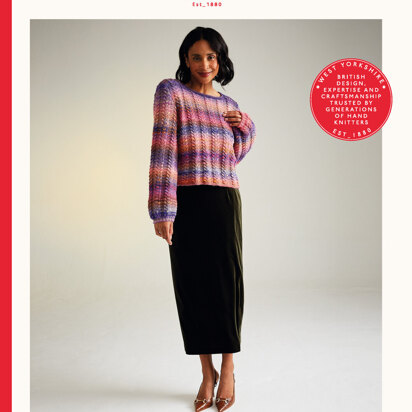 Sweater & Skirt Set In Sirdar Jewelspun Aran - 10719P - Downloadable PDF