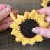 Sunflower keyring