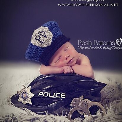 Police Man Hat Crochet Pattern 274