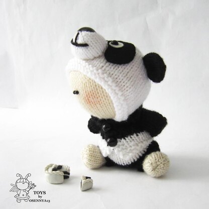 Pebble doll Panda