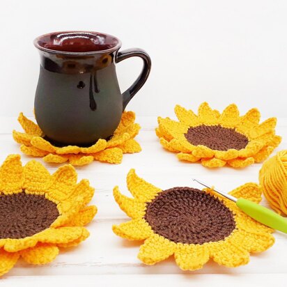 Sunflower coasters