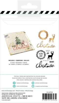 American Crafts Heidi Swapp Winter Wonderland Stamp & Die Set 11/Pkg - 592024