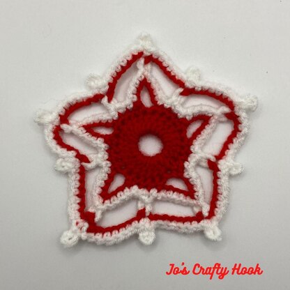 Picot Star Christmas Ornaments