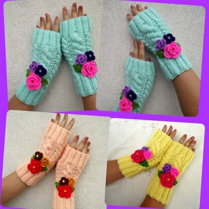 Camila Fingerless Mitts