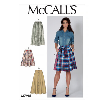 McCall's Misses' Skirts M7981 - Sewing Pattern