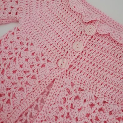 Jane Crochet Baby Cardigan