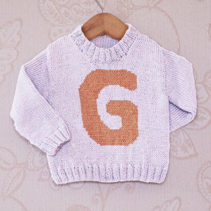 Intarsia - Letter G Chart - Childrens Sweater