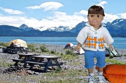 Camping Trip, Knitting Patterns fit American Girl and other 18-Inch Dolls