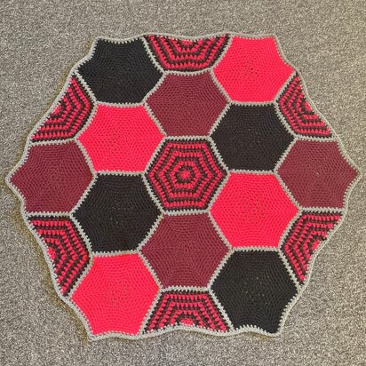 Tessellating Hexagon Throw