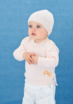 Sweater and Hat in Rico Baby Cotton Soft DK - 401 - Downloadable PDF