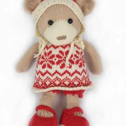 Noelle The Christmas Bear - knitting pattern