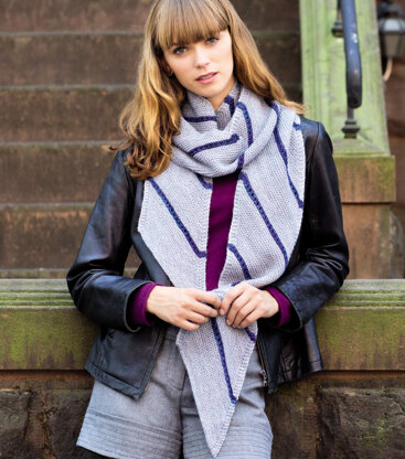 Fiske Shawl in Malabrigo Dos Tierras - PDF
