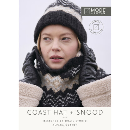 Coast Hat + Snood in Mode at Rowan Alpaca Cotton - Downloadable PDF