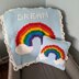 Rainbow Puff Blanket & Pillow Set