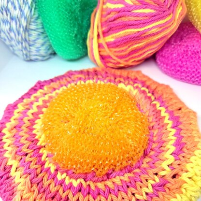 Easy Knit Dish Cloth Scrubber