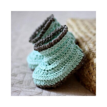 Knit-look Baby Boots