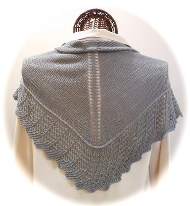 GENTLE AS A DOVE Lace-Edged Scarf