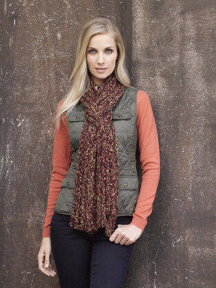 Braided Scarf in Lion Brand Homespun - L32261