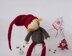 Elf Christmas doll knitted flat
