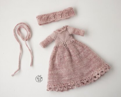 Marshmallow outfit for 12” doll