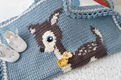 Hello Deer Baby Blanket