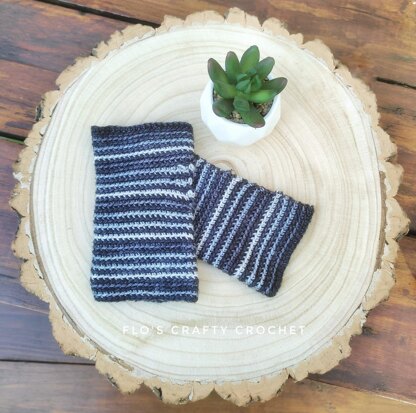 Easy Stripes Wrist Warmers