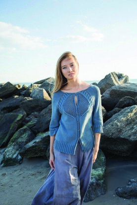 Queen Maud Cardigan in Berroco Fiora