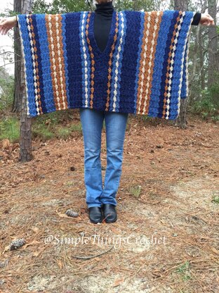 "Blue Jean Baby" Poncho