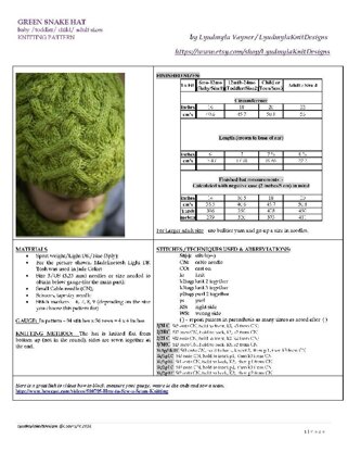 Green Snake HAT