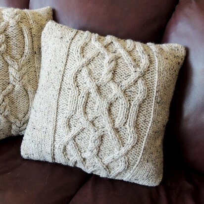 Twists and Cables Cushion Cover