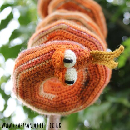 Big Spiral Snake, Little Spiral Snake Crochet Pattern