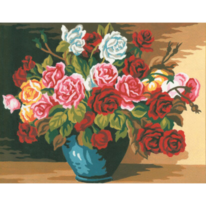 Collection D'Art Bowl of Roses Tapestry Kit - 22 x 30cm