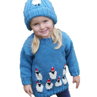 Christmas Sheep Sweater and Hat