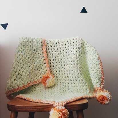 Melon Shake baby blanket