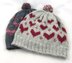 V is for Valentine Pom Pom Hat