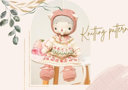 Knitting Pattern - Toy Clothes Pattern "Summer" for 15''/40cm toys