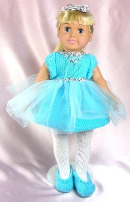 Little Miss Ballerina, Knitting Patterns fit American Girl and other 18-Inch Dolls