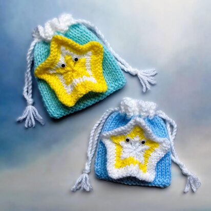 Twinkle, Twinkle Little Star - Chocolate Coin Bags - knitting pattern