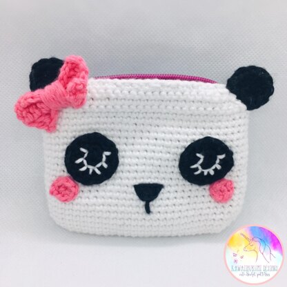 Kawaii Panda Purse and key ring