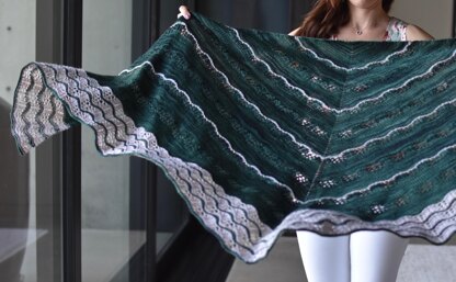 Malachite Lace Shawl