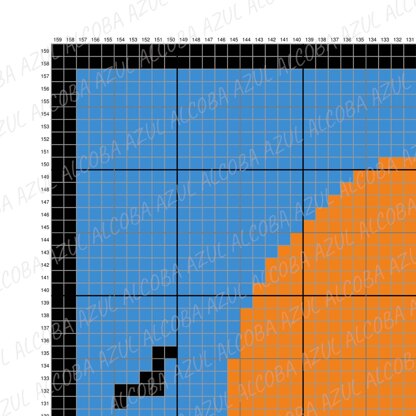 C2C Halloween Black Cat Orange Blanket Corner-to-Corner Crochet Pattern