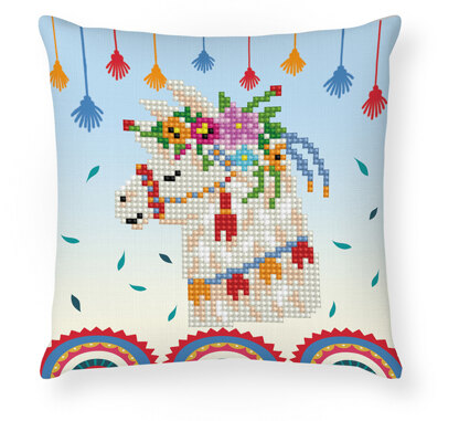 Diamond Dotz Mini Pillow - Llama Party Diamond Painting Kit