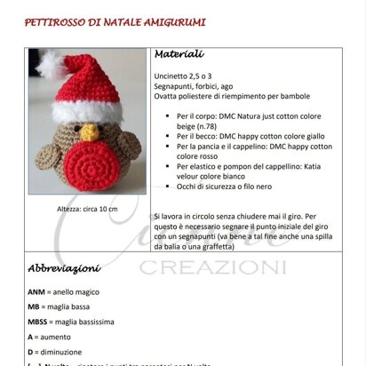 Pettirosso di Natale - christmas robin