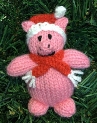 Christmas Pig  Tree Decoration