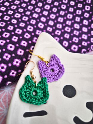 Crochet Cat Head Charm