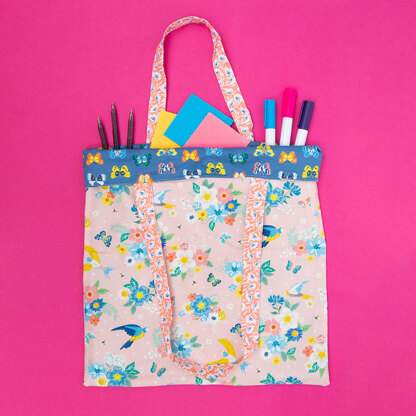 LoveCrafts Spring Garden Tote Bag - Downloadable PDF | LoveCrafts